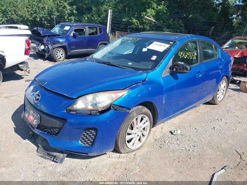 Vin: jm1bl1v71c1651034, lot: 46106581, mazda mazda3 i touring 20122