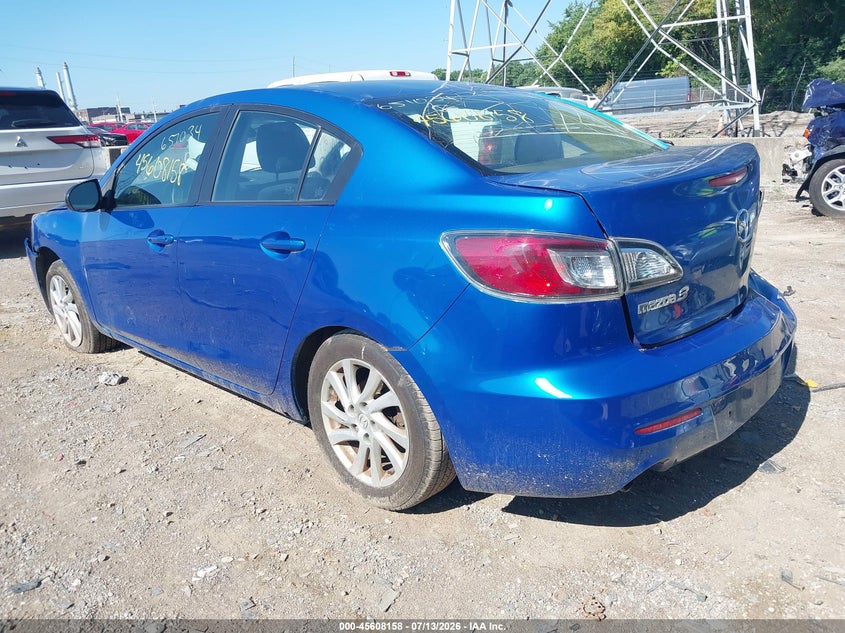 Vin: jm1bl1v71c1651034, lot: 46106581, mazda mazda3 i touring 20123