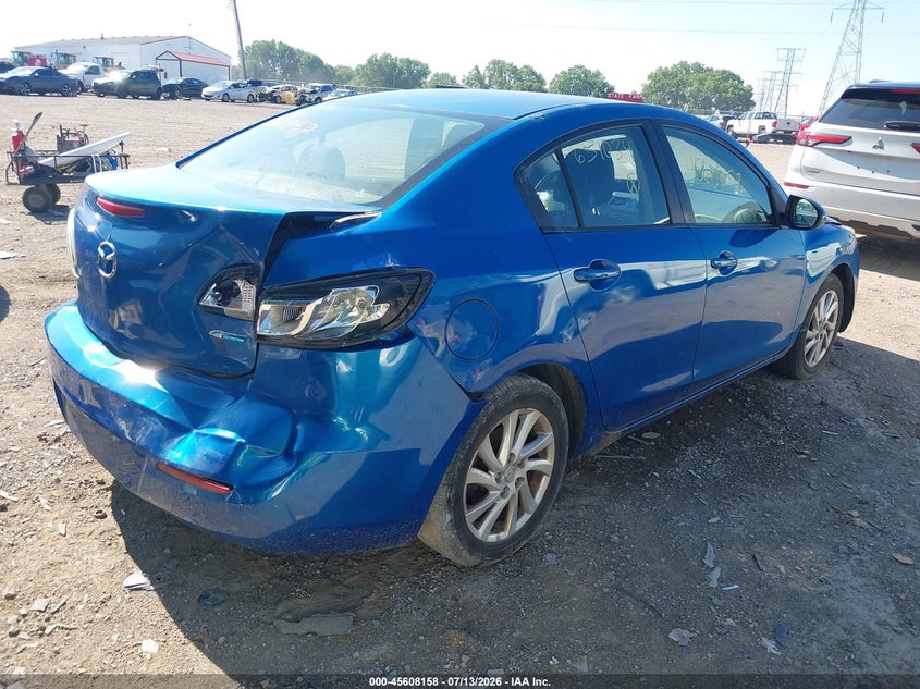 Vin: jm1bl1v71c1651034, lot: 46106581, mazda mazda3 i touring 20124