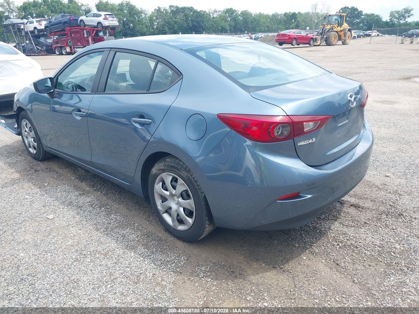 Vin: jm1bm1t78g1316973, lot: 46106611, mazda mazda3 i sport 20163