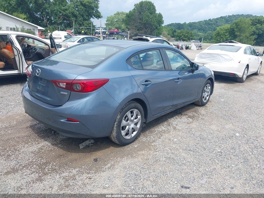 Vin: jm1bm1t78g1316973, lot: 46106611, mazda mazda3 i sport 20164