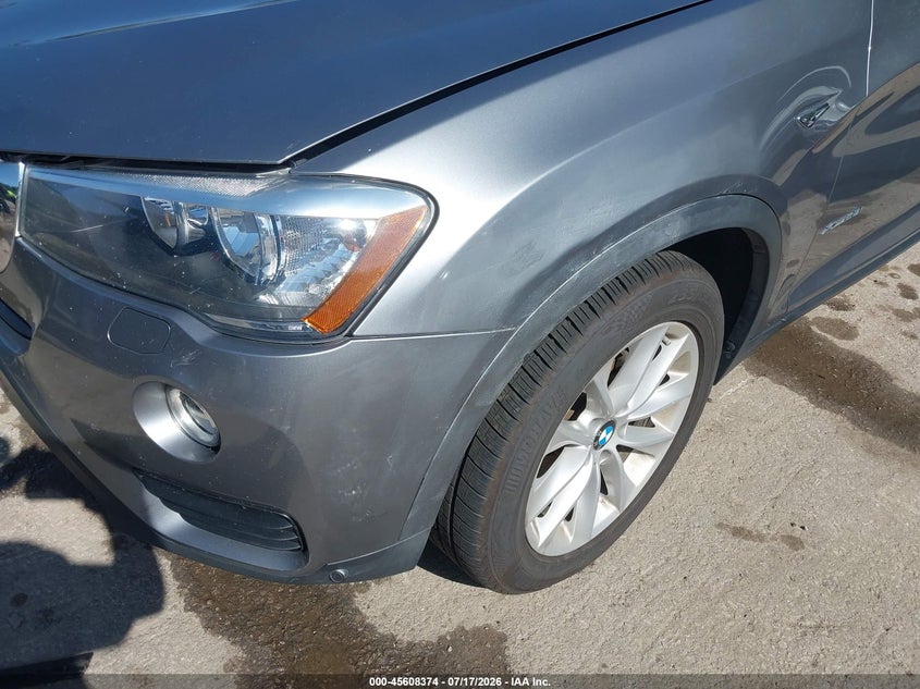 2017 BMW X3 xDrive28I VIN: 5UXWX9C33H0T18317 Lot: 45608374