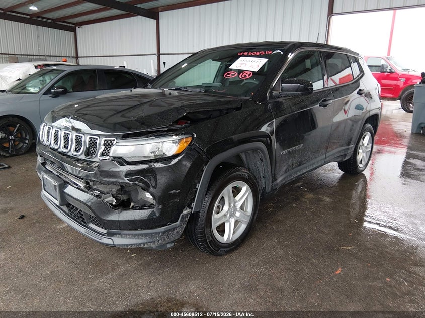 Vin: 3c4njdan9pt573058, lot: 46106935, jeep compass sport 4x4 20232