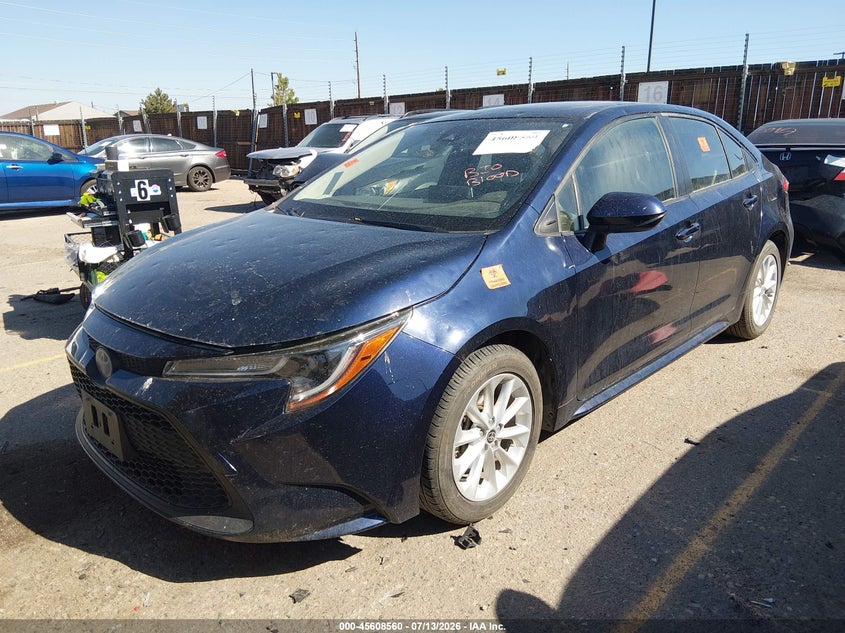 2020 Toyota Corolla, Град, IAAI, VIN JTDHPRAE7LJ096690 — фото 2