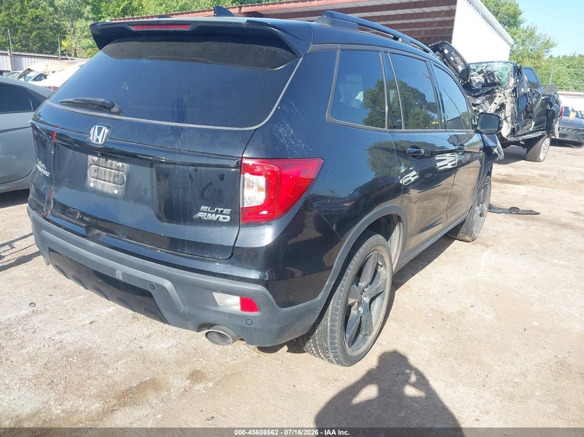 Vin: 5fnyf8h06lb017251, lot: 46106985, honda passport awd elite 20204