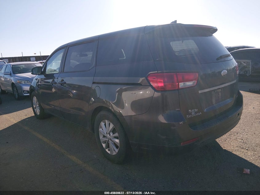 Vin: kndmb5c15j6389147, lot: 46107045, kia sedona lx 20183