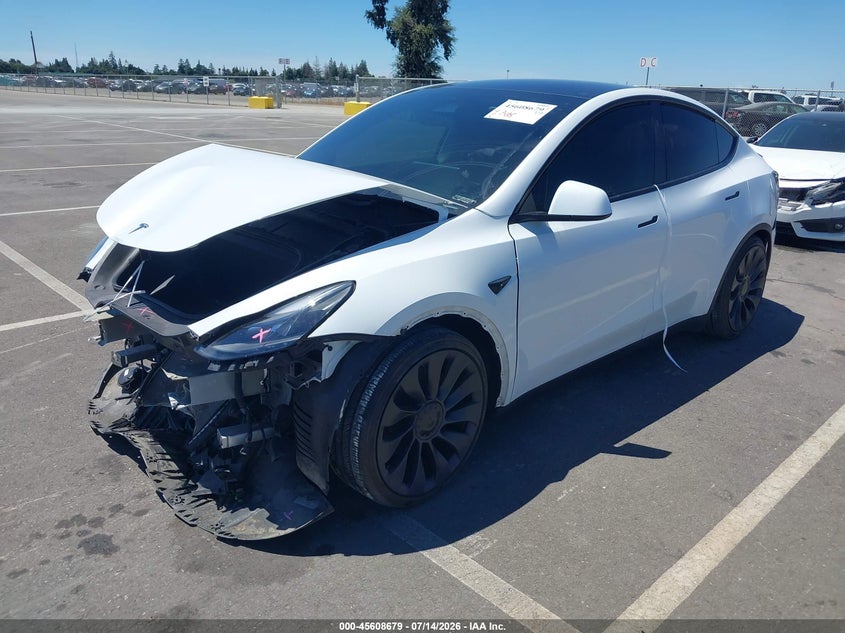 Vin: 7saygdef9rf081035, lot: 46107102, tesla model y performance dual motor all-wheel drive 20242