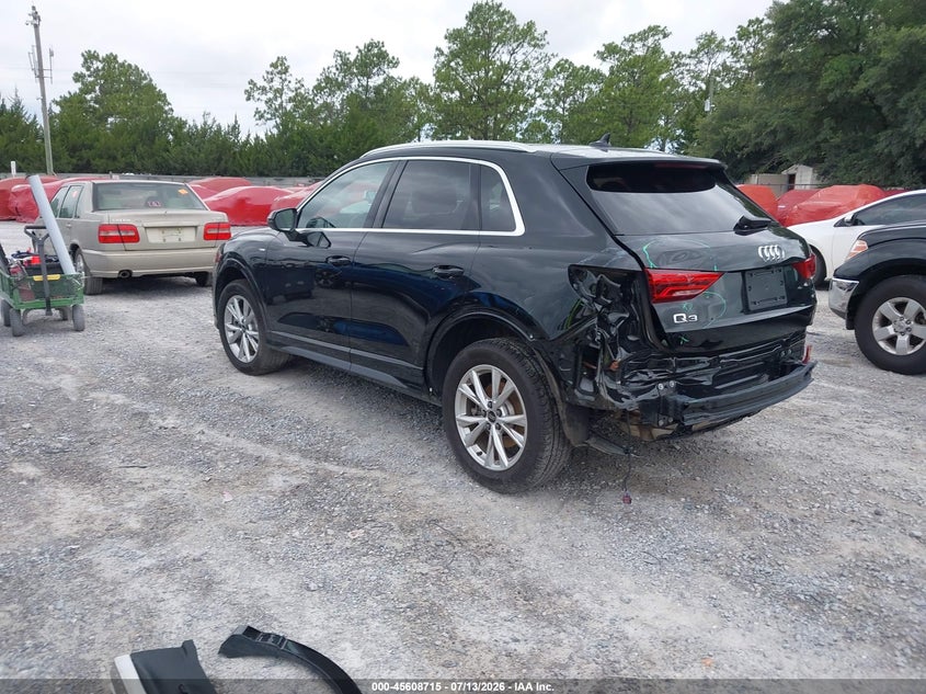 Vin: wa1decf3xs1087581, lot: 46107138, audi q3 premium 45 tfsi s line quattro tiptronic 20253