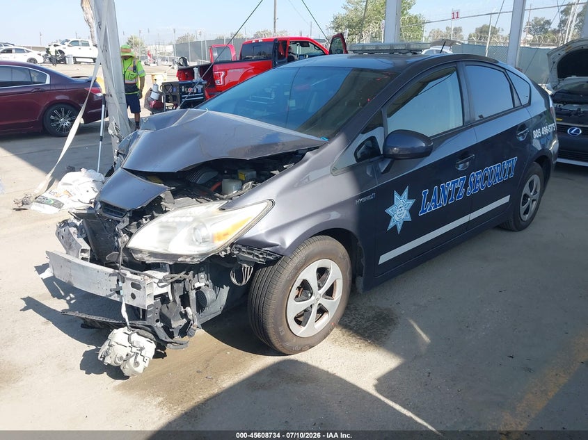 2012 Toyota Prius, Front End, IAAI, VIN JTDKN3DU2C1543177 — photo 2