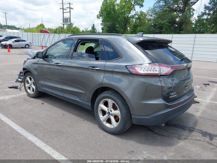 Vin: 2fmtk3g93fbc41129, lot: 46107218, ford edge se 20153
