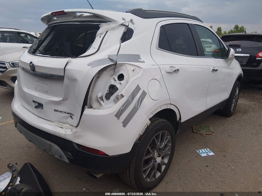Vin: kl4cj2sb3kb904737, lot: 46107311, buick encore awd sport touring 20194