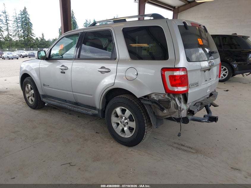 Vin: 1fmcu5k39akb92915, lot: 46107323, ford escape hybrid limited 20103