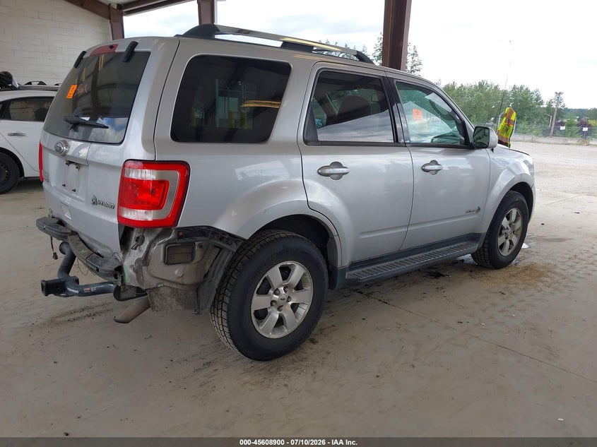 Vin: 1fmcu5k39akb92915, lot: 46107323, ford escape hybrid limited 20104