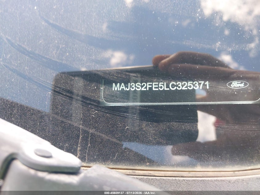 2020 Ford Ecosport S VIN: MAJ3S2FE5LC325371 Lot: 45609137