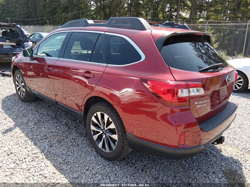 Vin: 4s4bsanc8g3336530, lot: 46107634, subaru outback 2.5i limited 20163