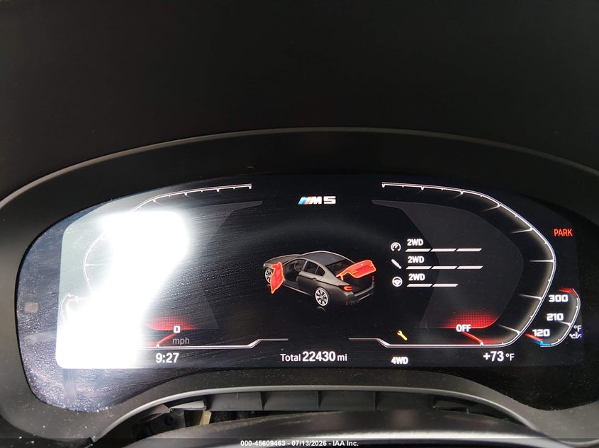 2021 BMW M5 auction photo 7