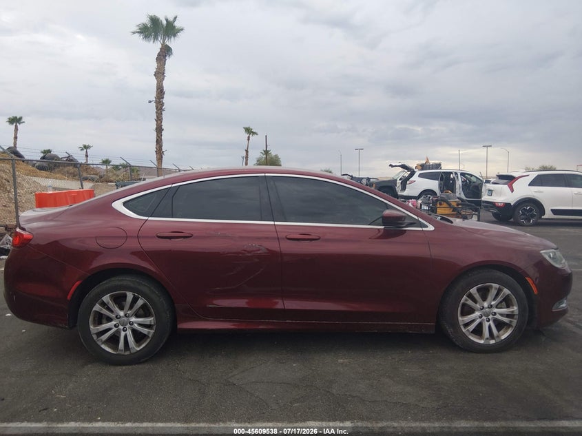 2015 Chrysler 200 Limited VIN: 1C3CCCABXFN631456 Lot: 45609538