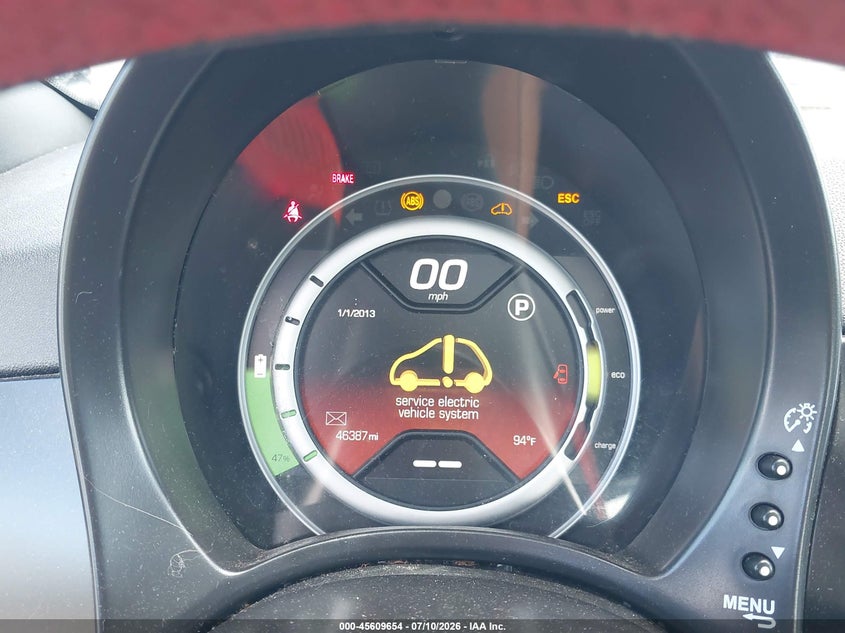 2014 Fiat 500E Battery Electric VIN: 3C3CFFGE2ET175901 Lot: 45609654