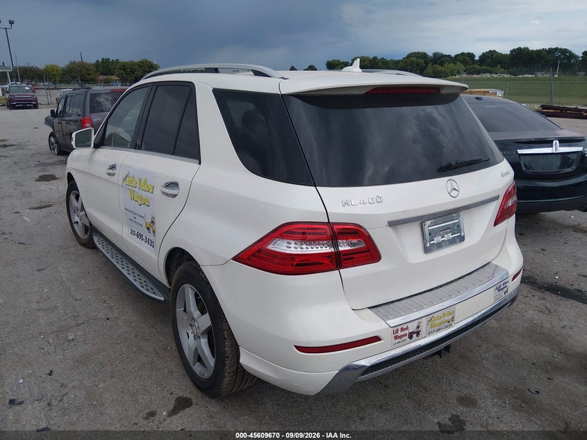 Vin: 4jgda5gb3fa487700, lot: 46108111, mercedes-benz ml 400 4matic 20153