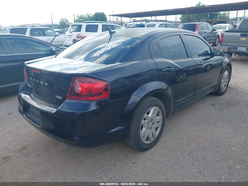 Vin: 1c3cdzag1cn327746, lot: 46108233, dodge avenger se 20124