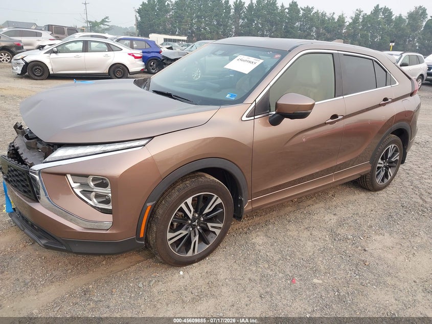 Vin: ja4atwaa5pz003983, lot: 46108335, mitsubishi eclipse cross se s-awc/sel s-awc 20232