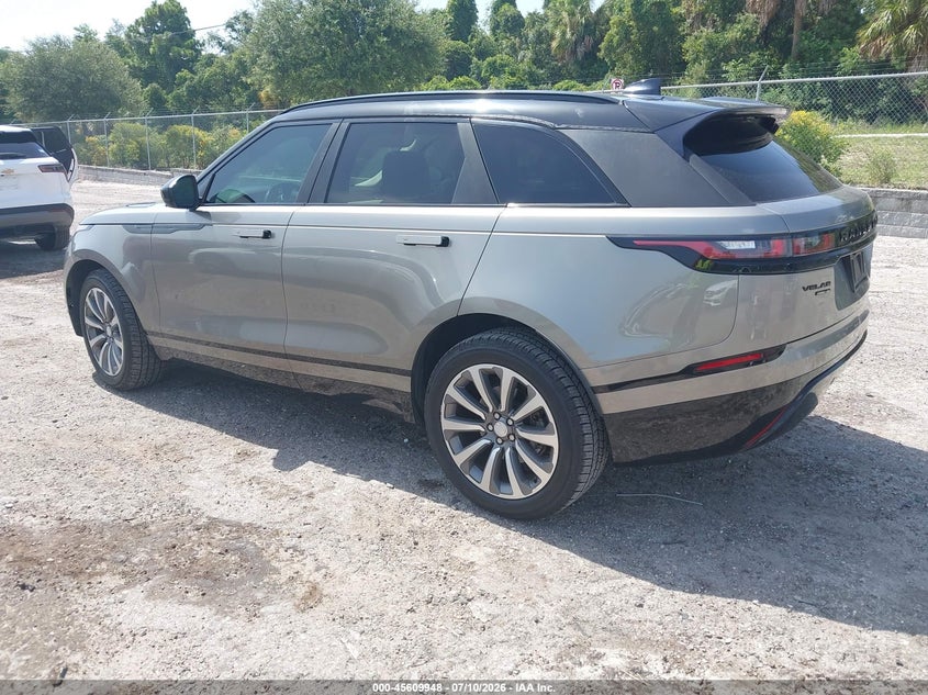 Vin: salyl2rx7ja768097, lot: 46108398, land rover range rover velar p250 se r-dynamic 20183