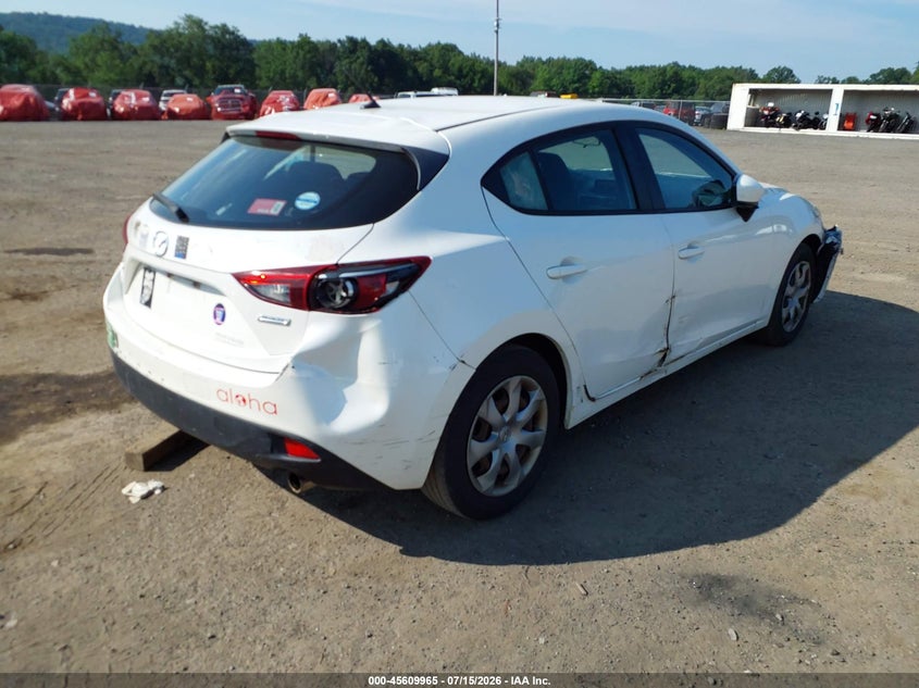 Vin: jm1bm1k70e1205865, lot: 46108415, mazda mazda3 i sport 20144