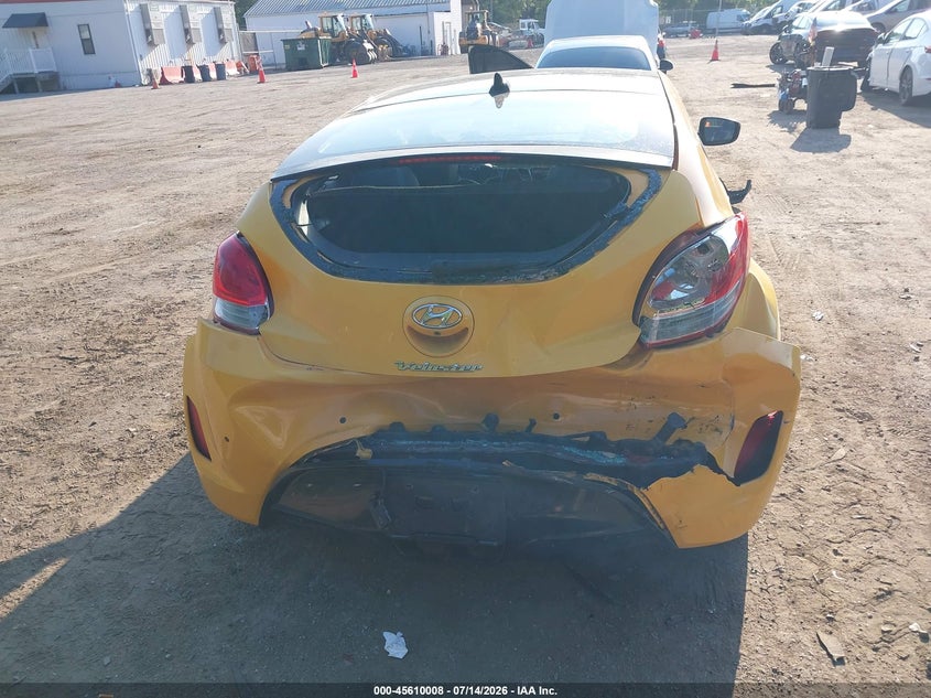2012 Hyundai Veloster Base W/Black VIN: KMHTC6ADXCU051054 Lot: 45610008