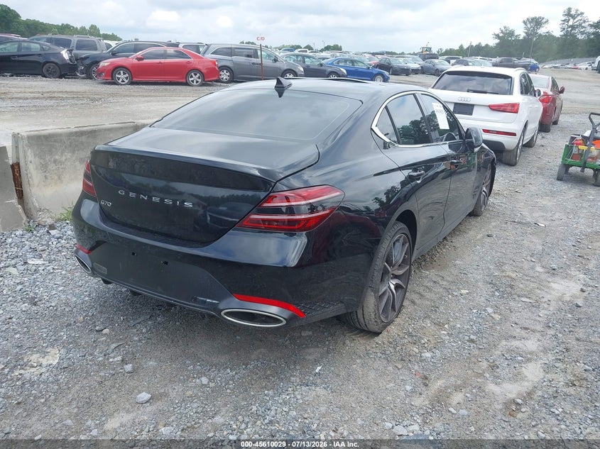 Vin: kmtg24sc2tu169054, lot: 46108479, genesis g70 2.5t rwd prestige 20264