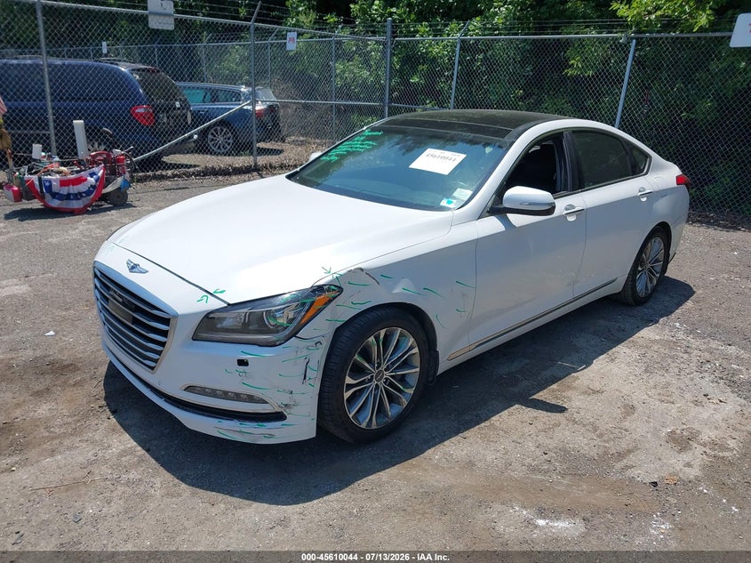2017 Genesis G80 3.8 VIN: KMHGN4JE3HU205118 Lot: 45610044