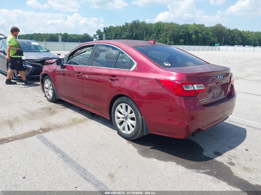 Vin: 4s3bnbc60g3051240, lot: 46108528, subaru legacy 2.5i premium 20163