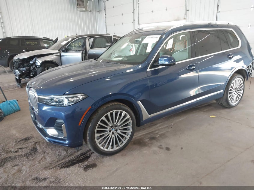 Vin: 5uxcw2c04l9a00457, lot: 46108559, bmw x7 xdrive40i 20202
