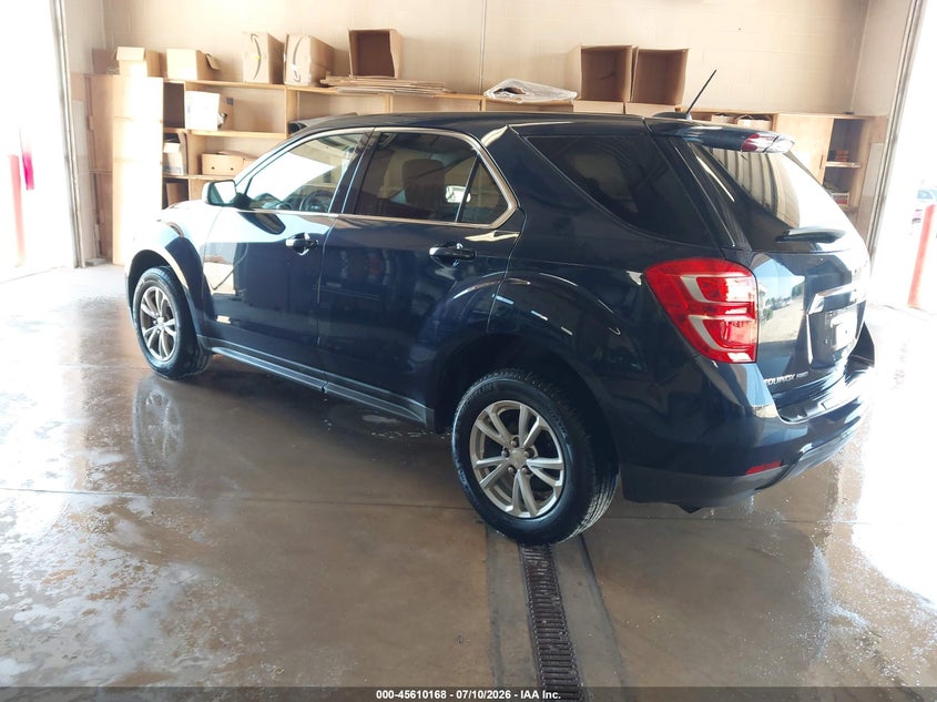 Vin: 2gnfleek3h6303258, lot: 46108618, chevrolet equinox ls 20173