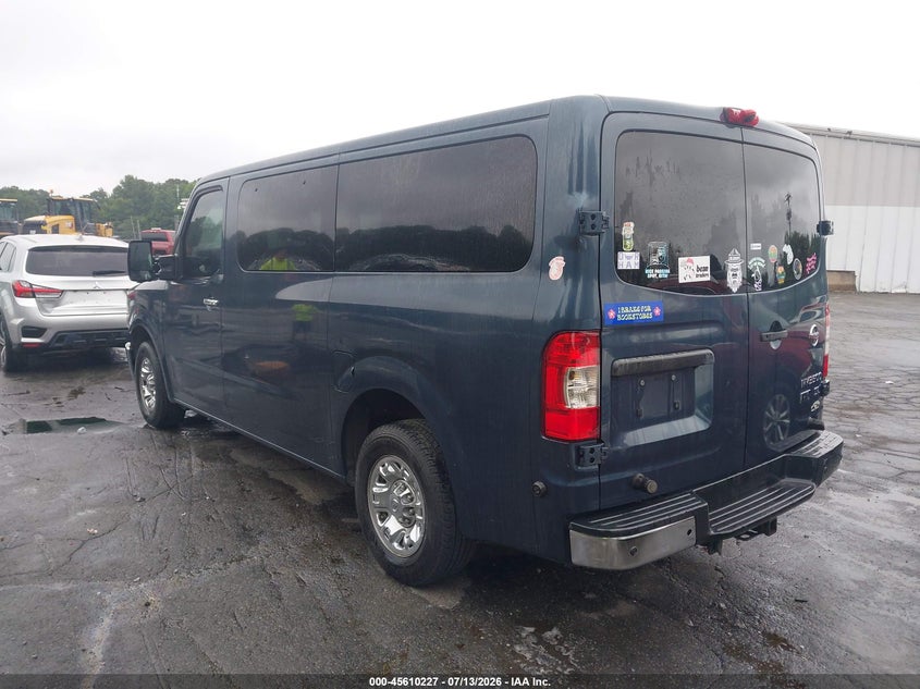 Vin: 5bzaf0aa2en162202, lot: 46108677, nissan nv passenger nv3500 hd sl v8 20143