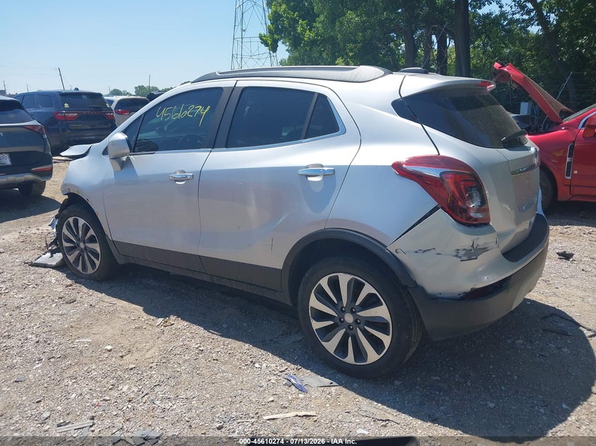 Vin: kl4cjesm6nb538862, lot: 46108724, buick encore awd preferred 20223
