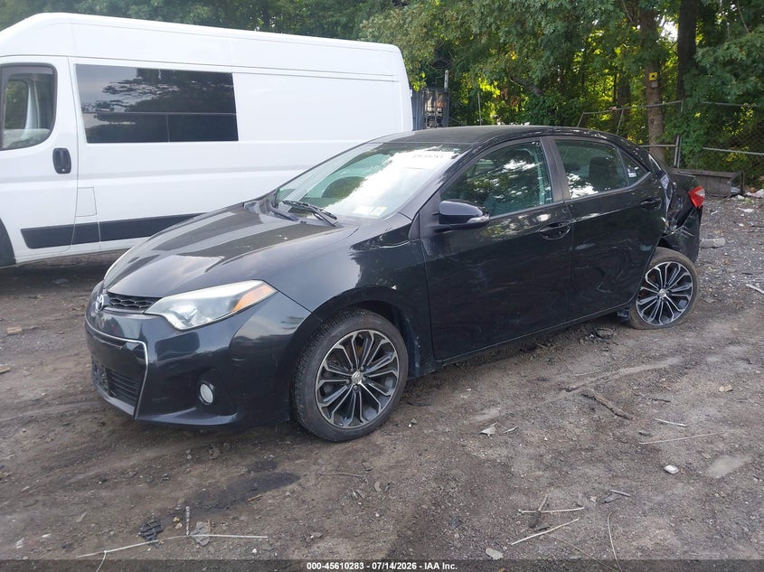 2015 Toyota Corolla, Левый зад, IAAI, VIN 2T1BURHE0FC399654 — фото 2