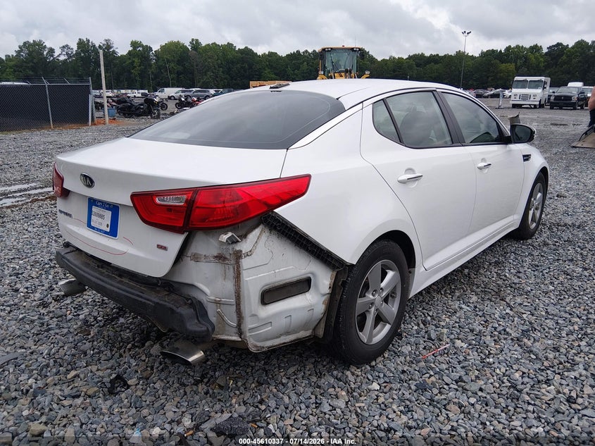 Vin: 5xxgm4a73fg382618, lot: 46108787, kia optima lx 20154