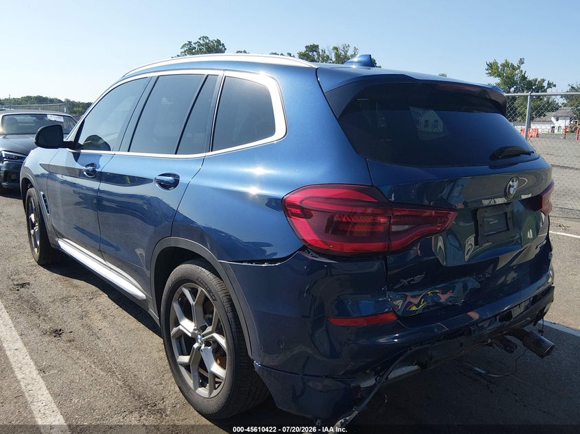 Vin: 5uxty5c04m9f21496, lot: 46108872, bmw x3 xdrive30i 20213