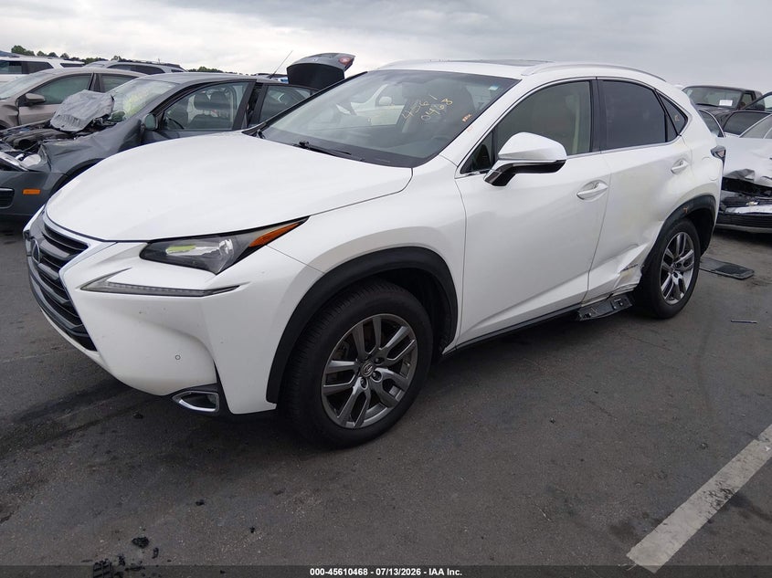 Vin: jtjbjrbz1g2038628, lot: 46108918, lexus nx 300h 20162