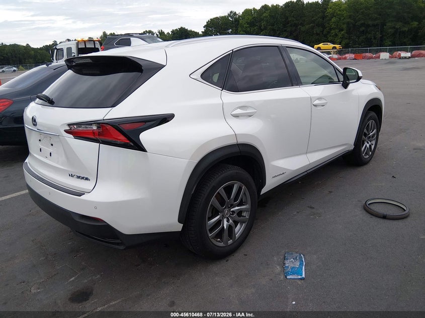 Vin: jtjbjrbz1g2038628, lot: 46108918, lexus nx 300h 20164