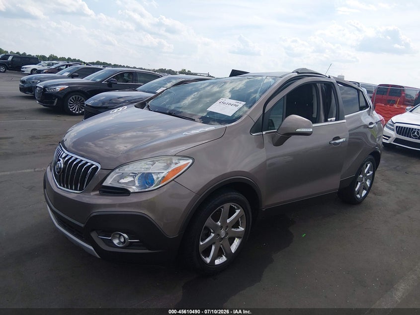 Vin: kl4cjcsb2fb067040, lot: 46108940, buick encore leather 20152