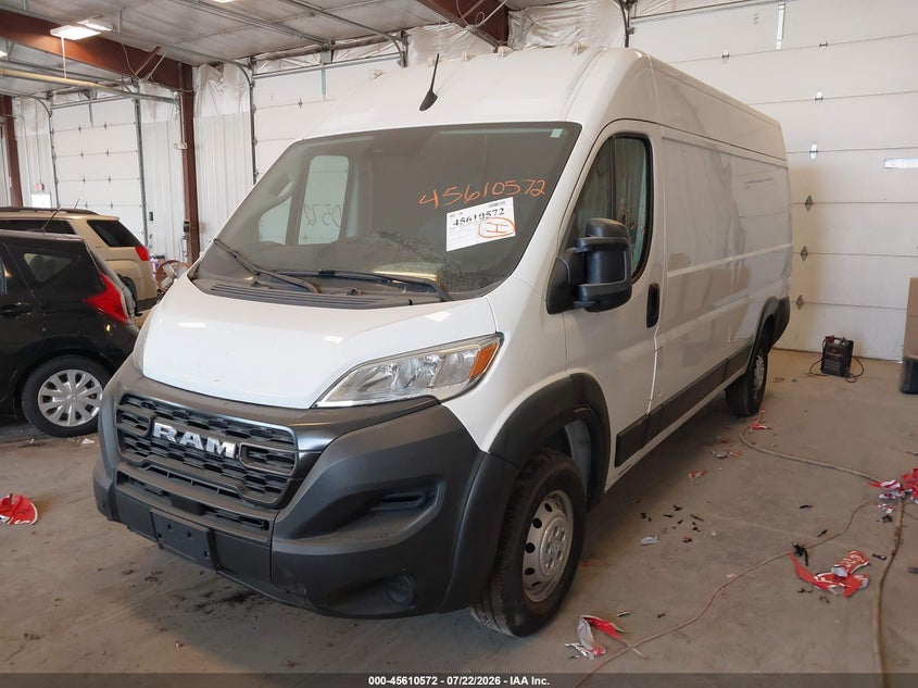 Vin: 3c6lrvdgxpe506354, lot: 46109022, ram promaster 2500 high roof 159 wb 20232