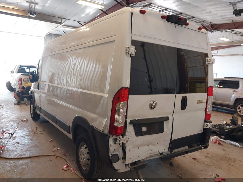 Vin: 3c6lrvdgxpe506354, lot: 46109022, ram promaster 2500 high roof 159 wb 20233