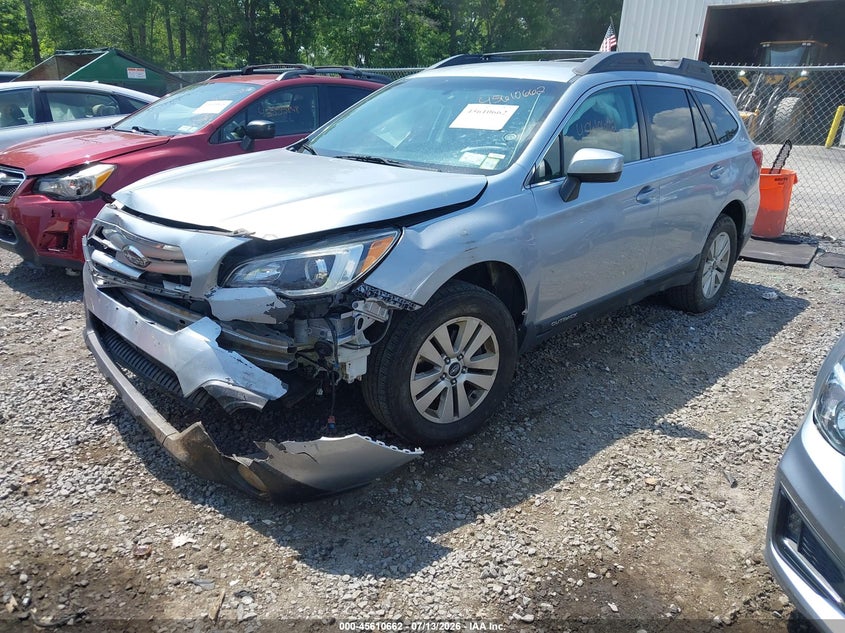 Vin: 4s4bsacc6f3357460, lot: 46109112, subaru outback 2.5i premium 20152