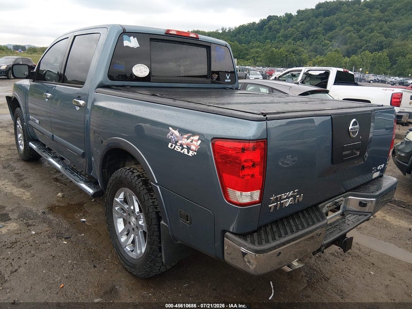 Vin: 1n6aa0ec1cn311820, lot: 46109136, nissan titan sl 20123