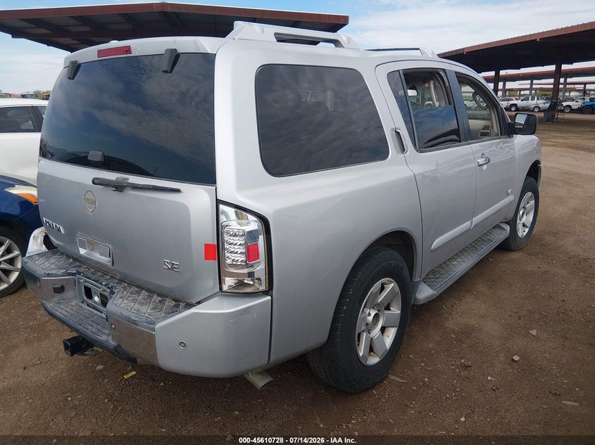 2006 Nissan Armada Se VIN: 5N1AA08A76N709028 Lot: 45610728