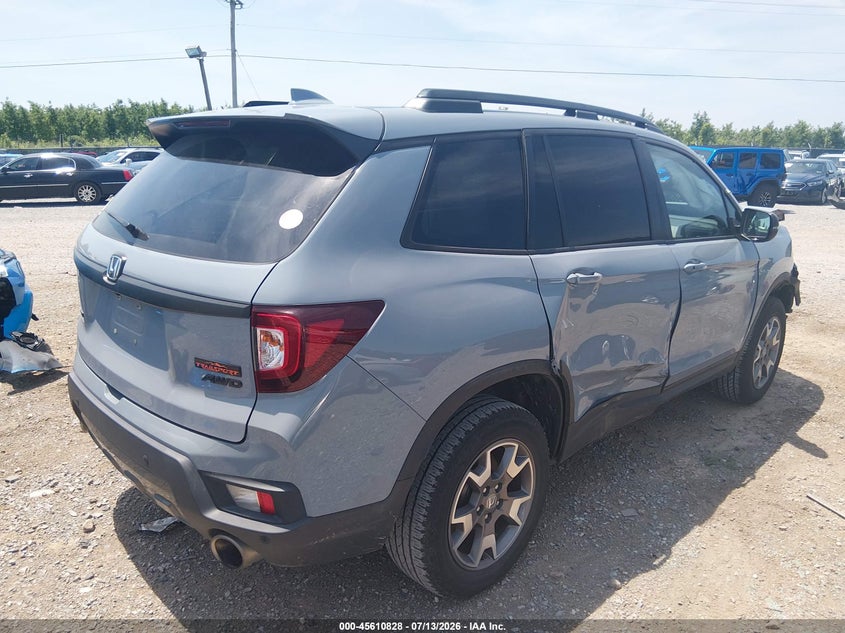 Vin: 5fnyf8h6xnb003117, lot: 46109278, honda passport awd trailsport 20224