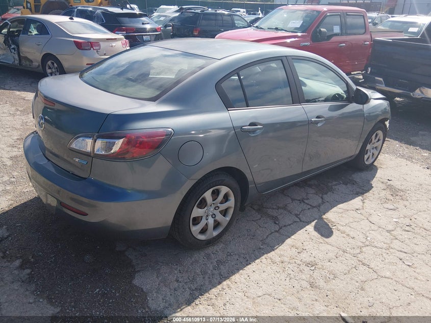 Vin: jm1bl1u78d1703830, lot: 46109363, mazda mazda3 i sport 20134