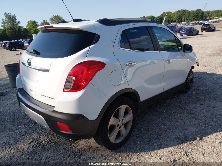 Vin: kl4cjasb3gb683240, lot: 46109476, buick encore 20164