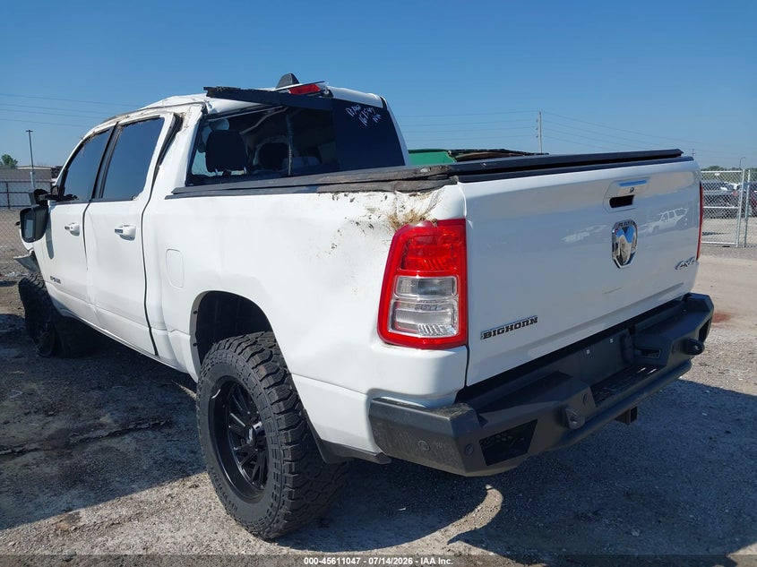 Vin: 1c6srfft2kn747051, lot: 46109497, ram 1500 big horn/lone star  4x4 5'7 box 20193